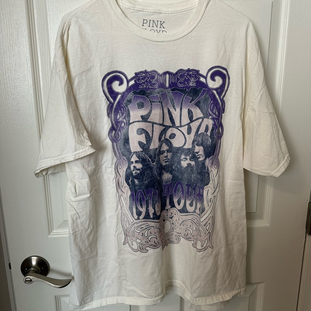 Pink Floyd T-Shirt - Cream and Purple